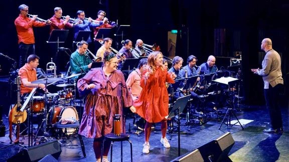 Pori Jazz Kids in picture Pikku Papun Orkesteri & UMO Helsinki Jazz Orchestra photo Jori Huhtala